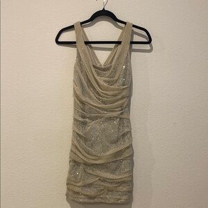 Elegant Mesh Sequin Dress